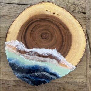 Handcrafted Resin Dipped Wood Art